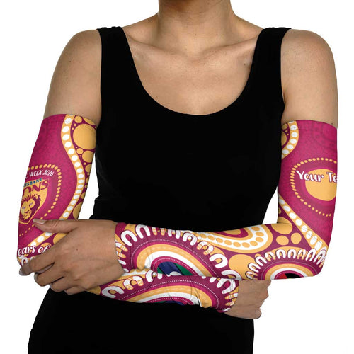 Brisbane Lions NAIDOC 2026 Personalised Arm Sleeves 50 Years of Deadly Aboriginal Art