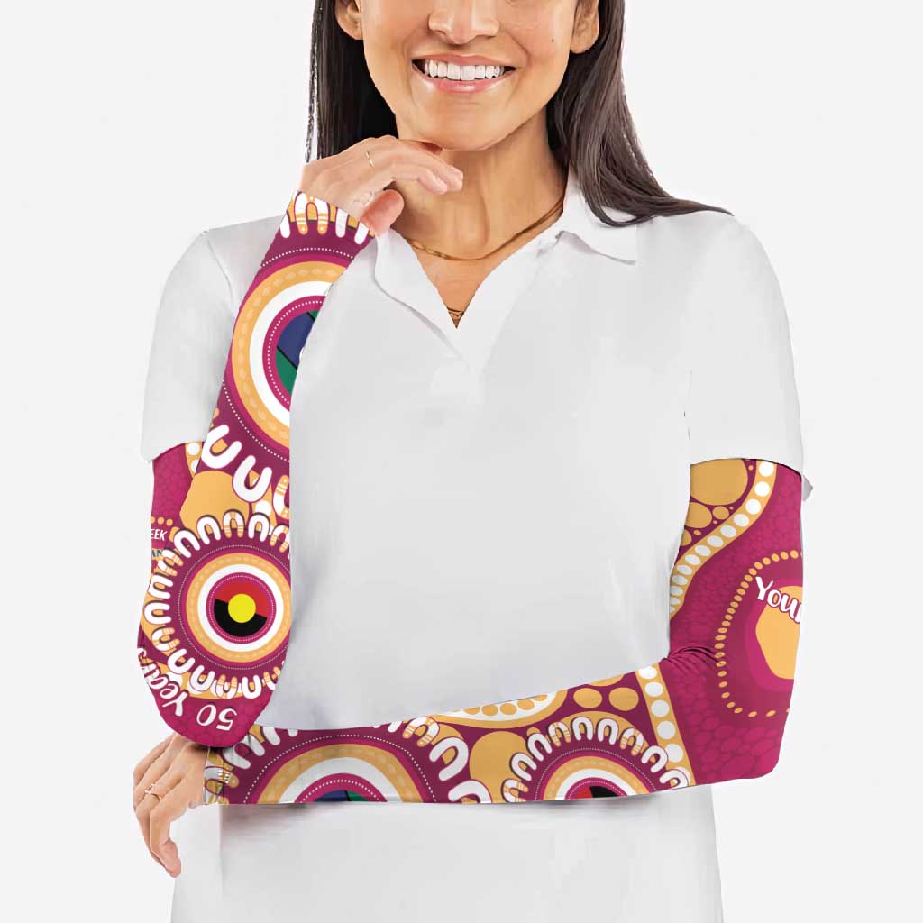 Brisbane Lions NAIDOC 2026 Personalised Arm Sleeves 50 Years of Deadly Aboriginal Art