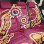 Brisbane Lions NAIDOC 2026 Personalised Back Car Seat Cover 50 Years of Deadly Aboriginal Art