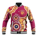 Brisbane Lions NAIDOC 2026 Personalised Baseball Jacket 50 Years of Deadly Aboriginal Art