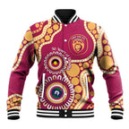 Brisbane Lions NAIDOC 2026 Personalised Baseball Jacket 50 Years of Deadly Aboriginal Art