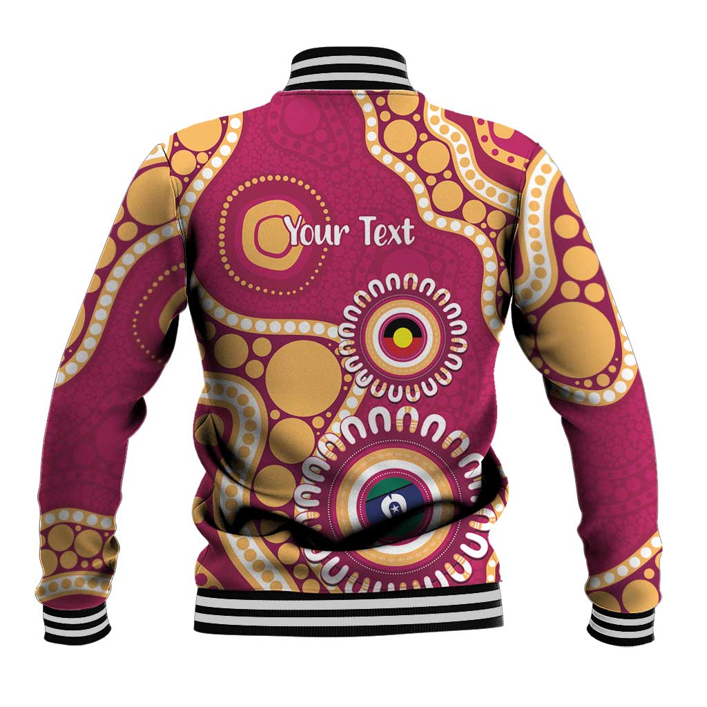 Brisbane Lions NAIDOC 2026 Personalised Baseball Jacket 50 Years of Deadly Aboriginal Art