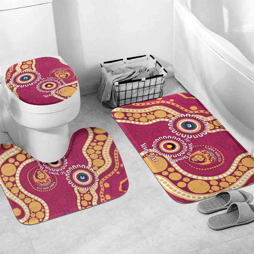 Brisbane Lions NAIDOC 2026 Personalised Bathroom Set 50 Years of Deadly Aboriginal Art