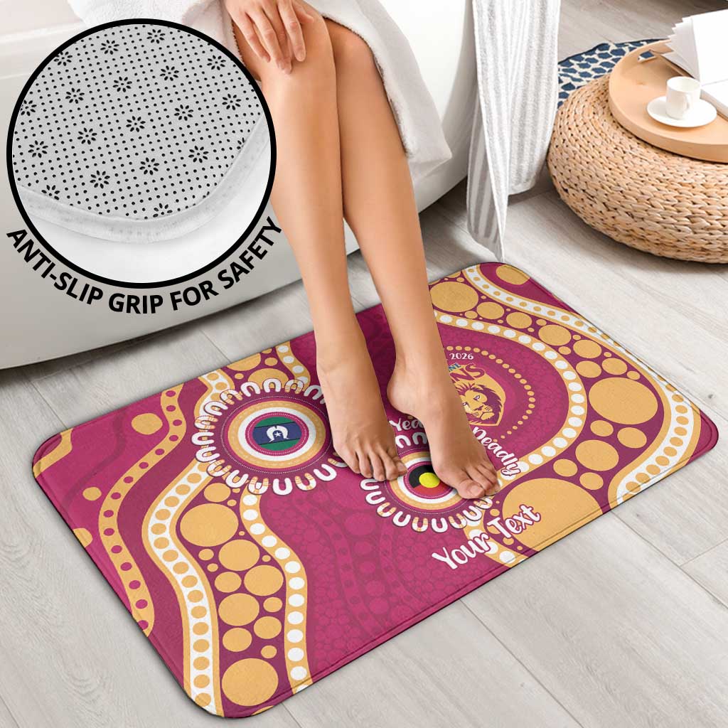 Brisbane Lions NAIDOC 2026 Personalised Bathroom Set 50 Years of Deadly Aboriginal Art