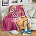 Brisbane Lions NAIDOC 2026 Personalised Blanket 50 Years of Deadly Aboriginal Art