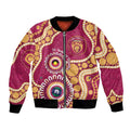 Brisbane Lions NAIDOC 2026 Personalised Bomber Jacket 50 Years of Deadly Aboriginal Art