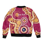 Brisbane Lions NAIDOC 2026 Personalised Bomber Jacket 50 Years of Deadly Aboriginal Art