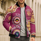 Brisbane Lions NAIDOC 2026 Personalised Bomber Puffer Jacket 50 Years of Deadly Aboriginal Art