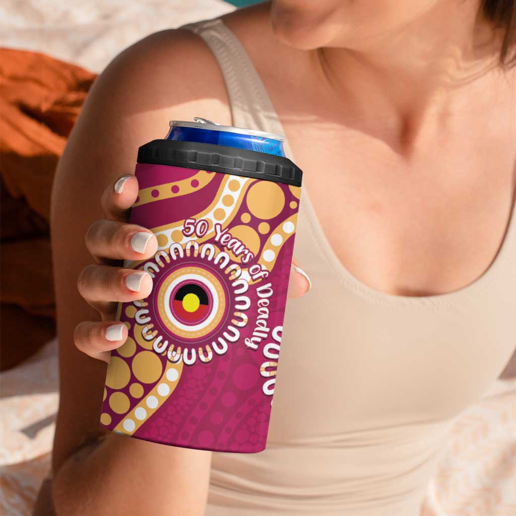 Brisbane Lions NAIDOC 2026 Personalised 4 in 1 Can Cooler Tumbler 50 Years of Deadly Aboriginal Art