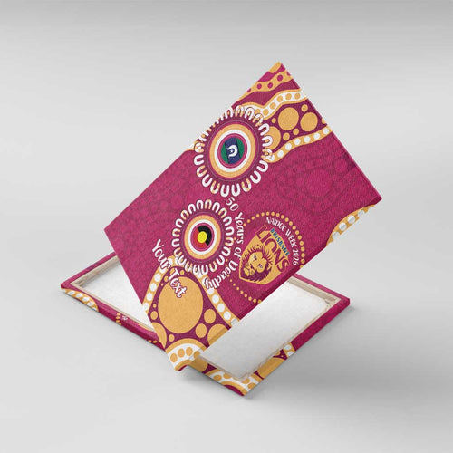 Brisbane Lions NAIDOC 2026 Personalised Canvas Wall Art 50 Years of Deadly Aboriginal Art