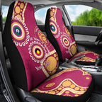 Brisbane Lions NAIDOC 2026 Personalised Car Seat Cover 50 Years of Deadly Aboriginal Art