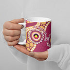 Brisbane Lions NAIDOC 2026 Personalised Ceramic Mug 50 Years of Deadly Aboriginal Art