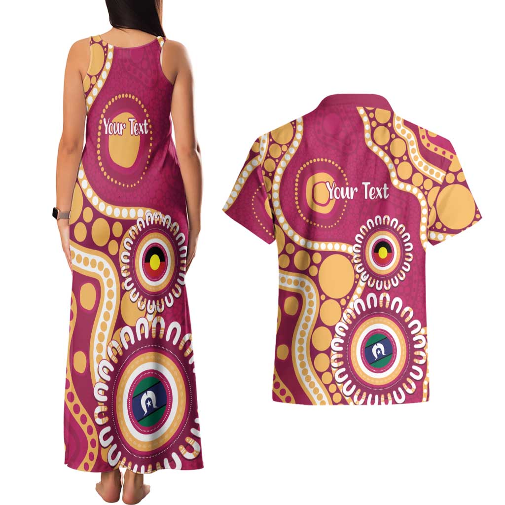 Brisbane Lions NAIDOC 2026 Personalised Couples Matching Tank Maxi Dress and Hawaiian Shirt 50 Years of Deadly Aboriginal Art