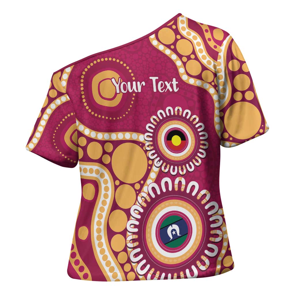 Brisbane Lions NAIDOC 2026 Personalised Cross Shoulder Shirt 50 Years of Deadly Aboriginal Art