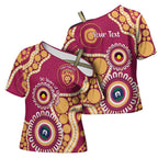 Brisbane Lions NAIDOC 2026 Personalised Cross Shoulder Shirt 50 Years of Deadly Aboriginal Art