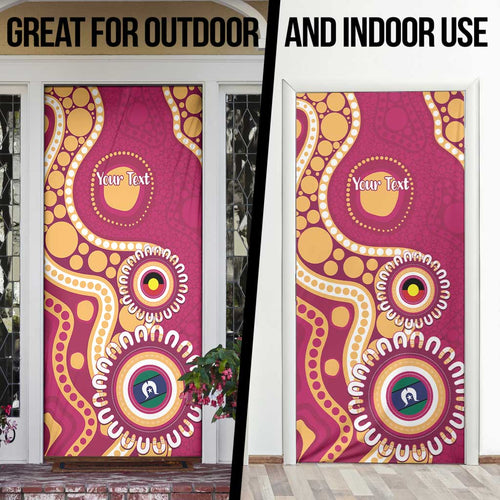 Brisbane Lions NAIDOC 2026 Personalised Door Cover 50 Years of Deadly Aboriginal Art