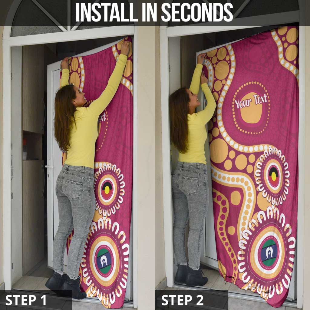 Brisbane Lions NAIDOC 2026 Personalised Door Cover 50 Years of Deadly Aboriginal Art