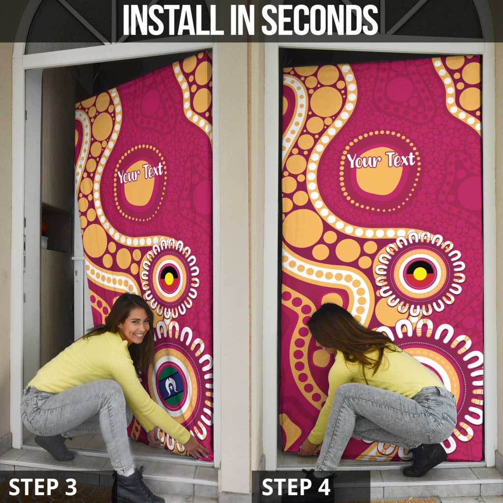 Brisbane Lions NAIDOC 2026 Personalised Door Cover 50 Years of Deadly Aboriginal Art