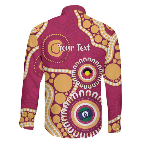 Brisbane Lions NAIDOC 2026 Personalised Family Matching Mermaid Dress and Hawaiian Shirt 50 Years of Deadly Aboriginal Art
