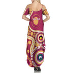 Brisbane Lions NAIDOC 2026 Personalised Family Matching Summer Maxi Dress and Hawaiian Shirt 50 Years of Deadly Aboriginal Art