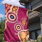 Brisbane Lions NAIDOC 2026 Personalised Garden Flag 50 Years of Deadly Aboriginal Art