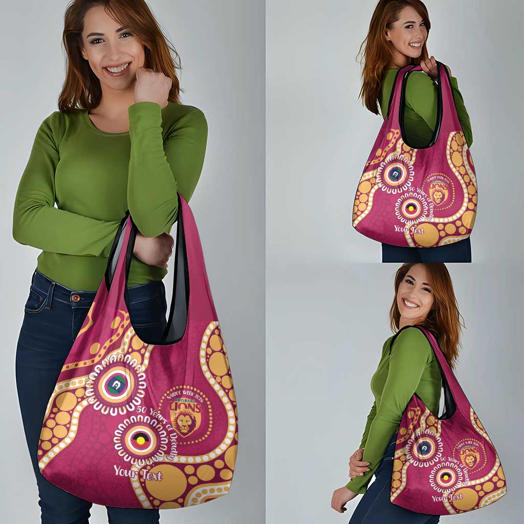Brisbane Lions NAIDOC 2026 Personalised Grocery Bag 50 Years of Deadly Aboriginal Art