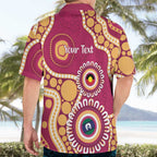 Brisbane Lions NAIDOC 2026 Personalised Hawaiian Shirt 50 Years of Deadly Aboriginal Art