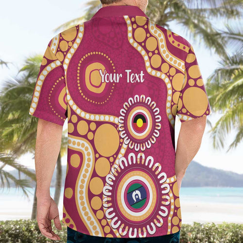 Brisbane Lions NAIDOC 2026 Personalised Hawaiian Shirt 50 Years of Deadly Aboriginal Art