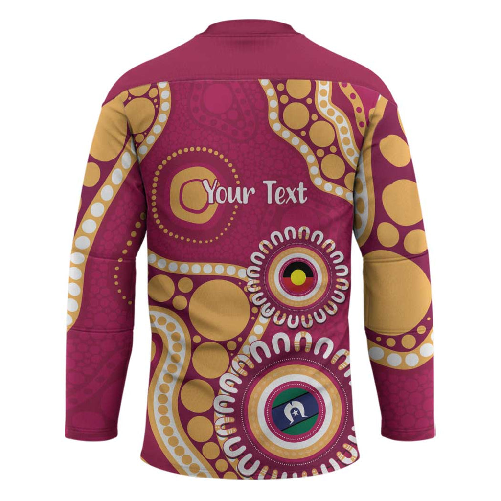 Brisbane Lions NAIDOC 2026 Personalised Hockey Jersey 50 Years of Deadly Aboriginal Art