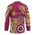 Brisbane Lions NAIDOC 2026 Personalised Hockey Jersey 50 Years of Deadly Aboriginal Art