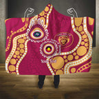 Brisbane Lions NAIDOC 2026 Personalised Hooded Blanket 50 Years of Deadly Aboriginal Art