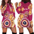 Brisbane Lions NAIDOC 2026 Personalised Hoodie Dress 50 Years of Deadly Aboriginal Art