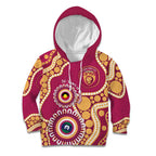 Brisbane Lions NAIDOC 2026 Personalised Kid Hoodie 50 Years of Deadly Aboriginal Art