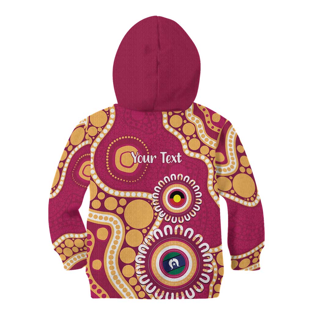 Brisbane Lions NAIDOC 2026 Personalised Kid Hoodie 50 Years of Deadly Aboriginal Art