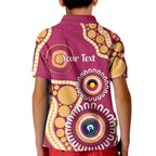 Brisbane Lions NAIDOC 2026 Personalised Kid Polo Shirt 50 Years of Deadly Aboriginal Art