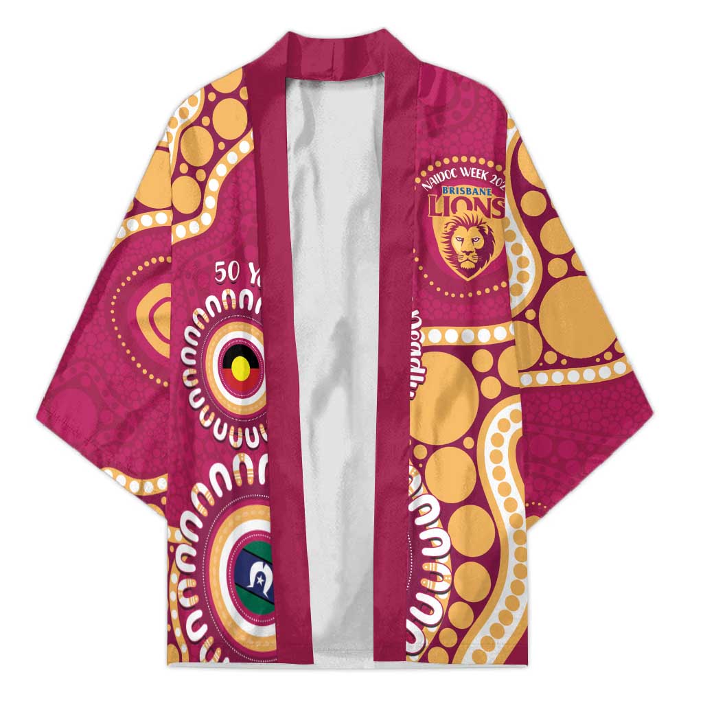 Brisbane Lions NAIDOC 2026 Personalised Kimono 50 Years of Deadly Aboriginal Art