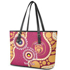 Brisbane Lions NAIDOC 2026 Personalised Leather Tote Bag 50 Years of Deadly Aboriginal Art