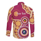 Brisbane Lions NAIDOC 2026 Personalised Long Sleeve Button Shirt 50 Years of Deadly Aboriginal Art