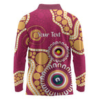 Brisbane Lions NAIDOC 2026 Personalised Long Sleeve Polo Shirt 50 Years of Deadly Aboriginal Art