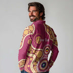 Brisbane Lions NAIDOC 2026 Personalised Long Sleeve Polo Shirt 50 Years of Deadly Aboriginal Art
