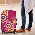 Brisbane Lions NAIDOC 2026 Personalised Luggage Cover 50 Years of Deadly Aboriginal Art