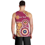 Brisbane Lions NAIDOC 2026 Personalised Men Tank Top 50 Years of Deadly Aboriginal Art