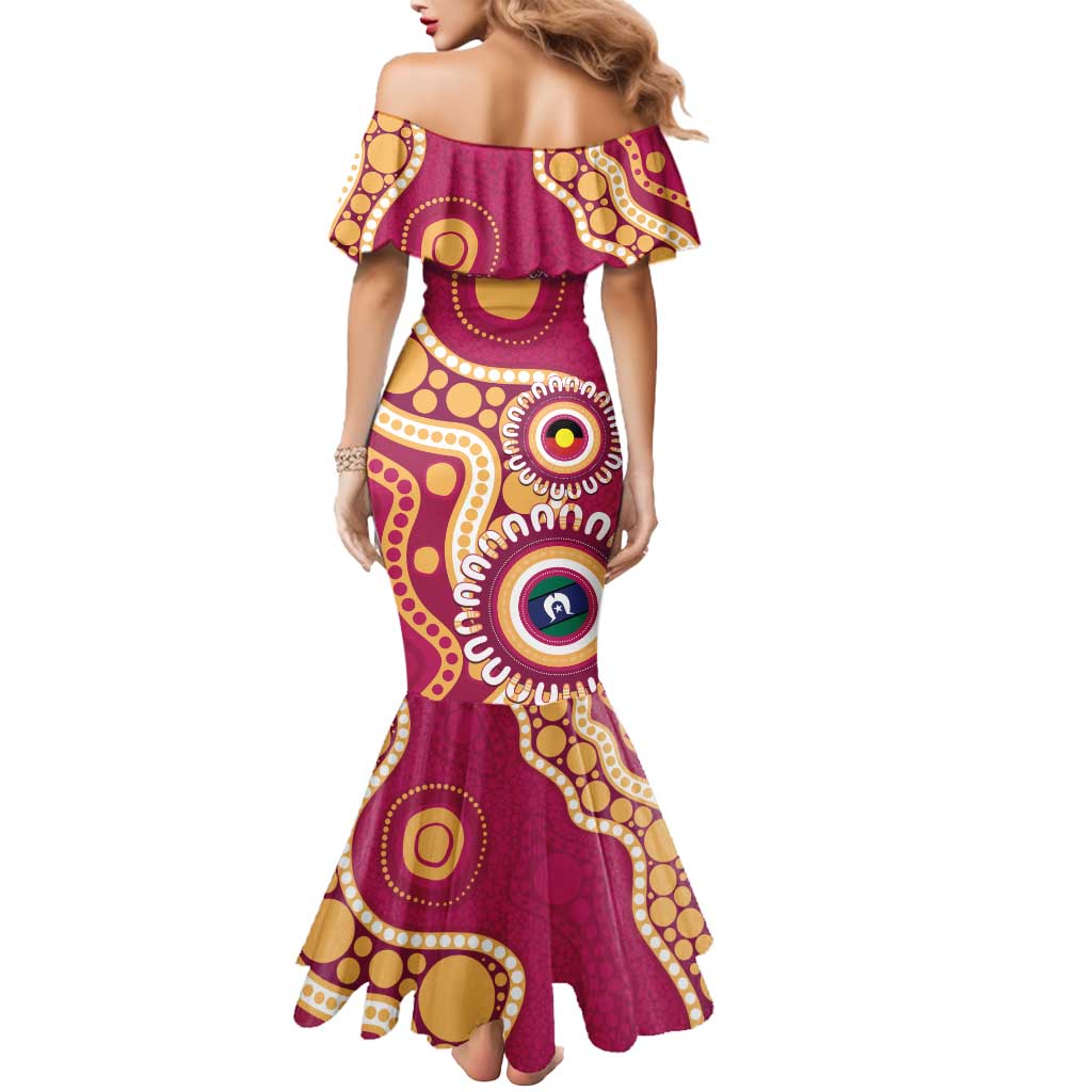 Brisbane Lions NAIDOC 2026 Personalised Mermaid Dress 50 Years of Deadly Aboriginal Art