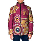 Brisbane Lions NAIDOC 2026 Personalised Padded Jacket 50 Years of Deadly Aboriginal Art