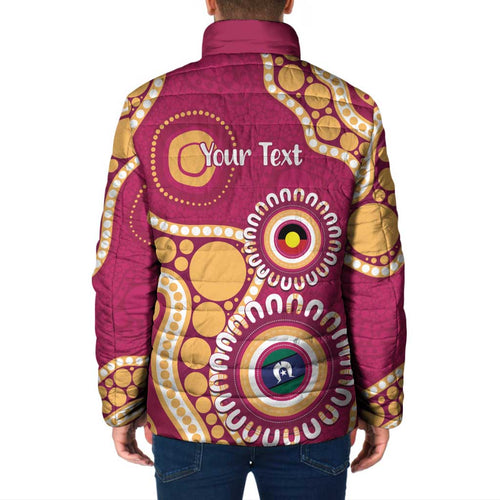 Brisbane Lions NAIDOC 2026 Personalised Padded Jacket 50 Years of Deadly Aboriginal Art