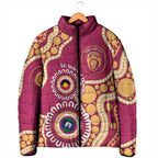 Brisbane Lions NAIDOC 2026 Personalised Padded Jacket 50 Years of Deadly Aboriginal Art