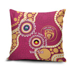Brisbane Lions NAIDOC 2026 Personalised Pillow Cover 50 Years of Deadly Aboriginal Art