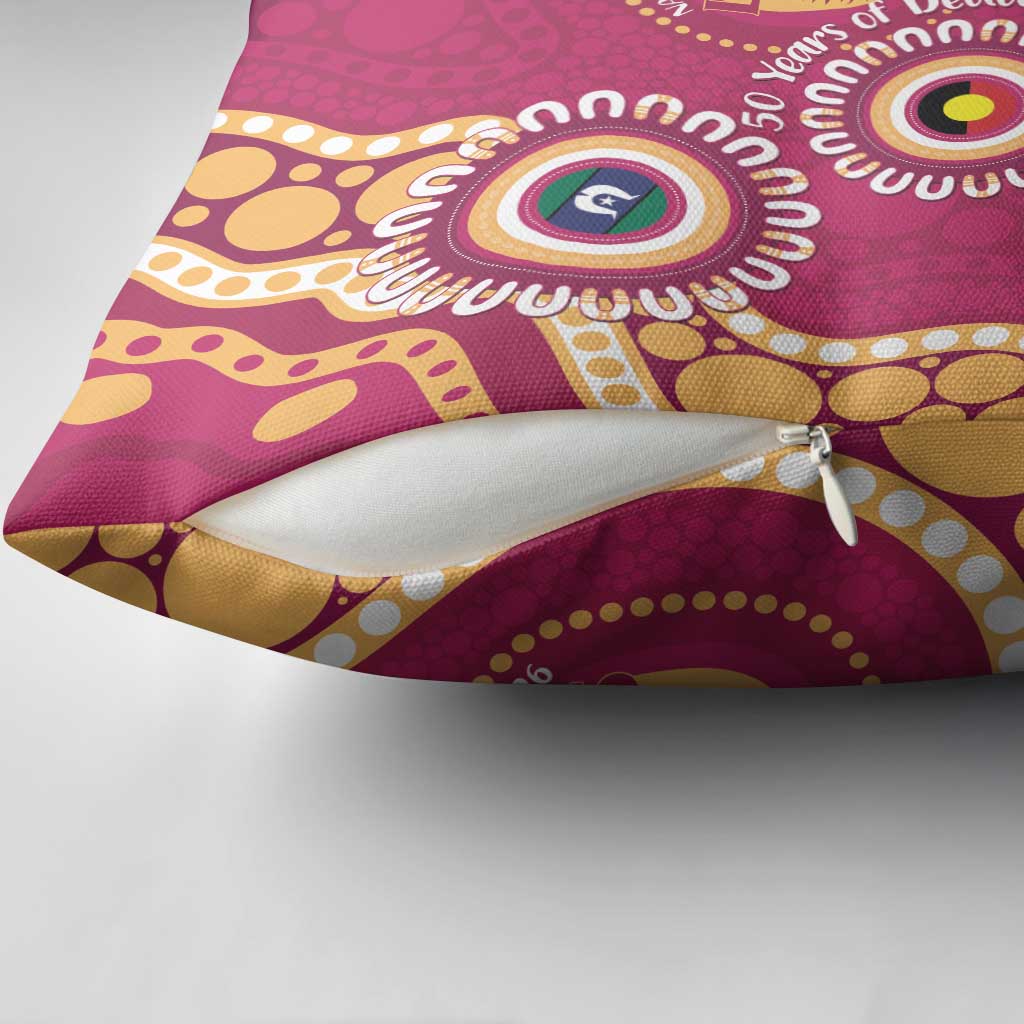 Brisbane Lions NAIDOC 2026 Personalised Pillow Cover 50 Years of Deadly Aboriginal Art