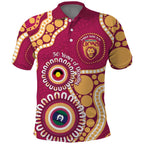 Brisbane Lions NAIDOC 2026 Personalised Polo Shirt 50 Years of Deadly Aboriginal Art