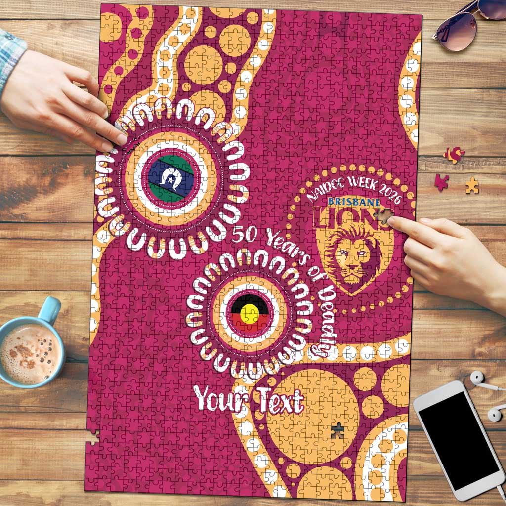 Brisbane Lions NAIDOC 2026 Personalised Puzzle 50 Years of Deadly Aboriginal Art